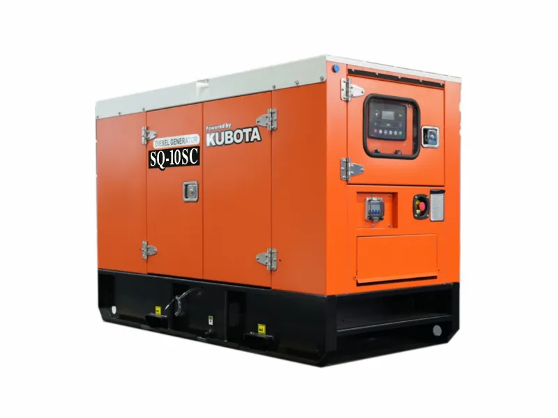 Дизельный генератор Kubota SQ-10SC: 10 кВт, кожух