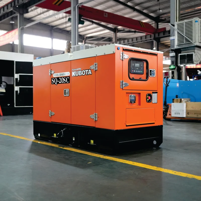 Дизельный генератор Kubota SQ-20SC: 18 кВт, кожух