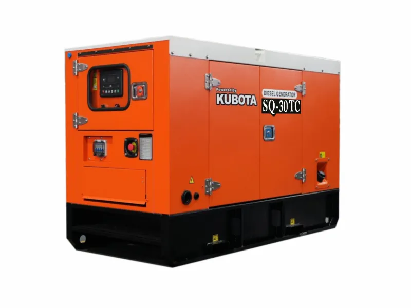 Дизельный генератор Kubota SQ-30TC: 30 кВт, кожух